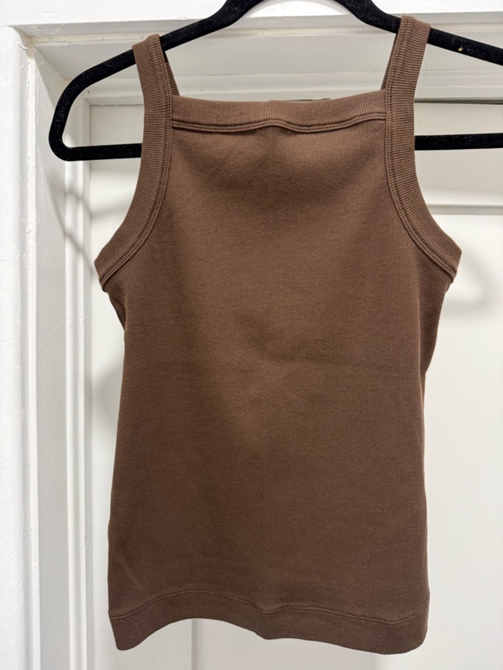 Brown Ribbed Tank, Size M